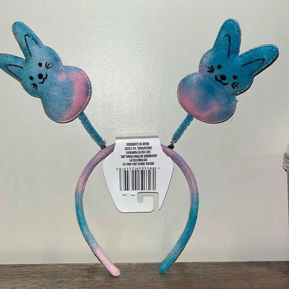 Easter Bunny Tumbler Cup with Straw Also Bunny Headband These are NWT